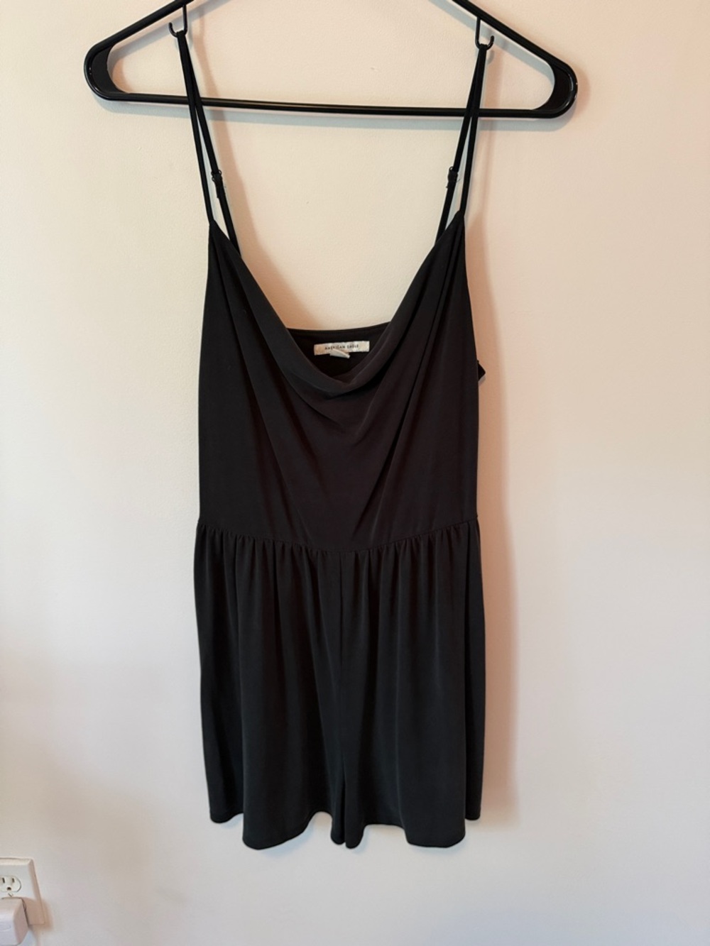 American Eagle Outfitters Black Spaghetti Strap Romper